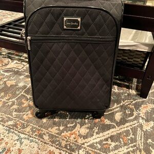 Vera Bradley black quilted rolling carryon